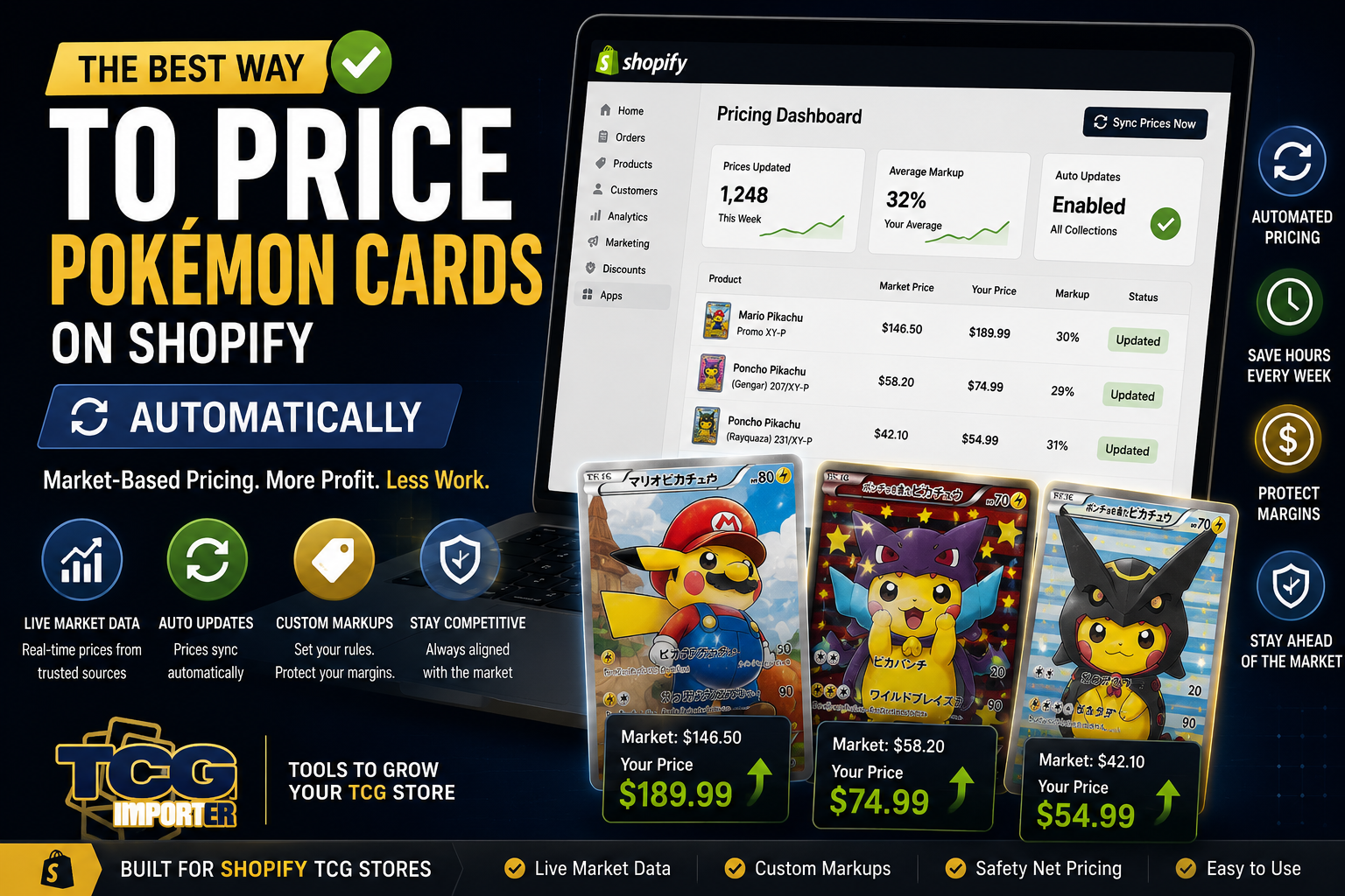 Best way to price Pokémon cards on Shopify automatically using TCG Importer